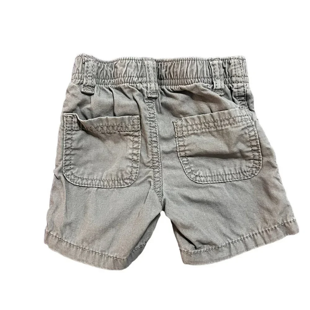 Old Navy 3-6m Solid Grey Drawstring Shorts